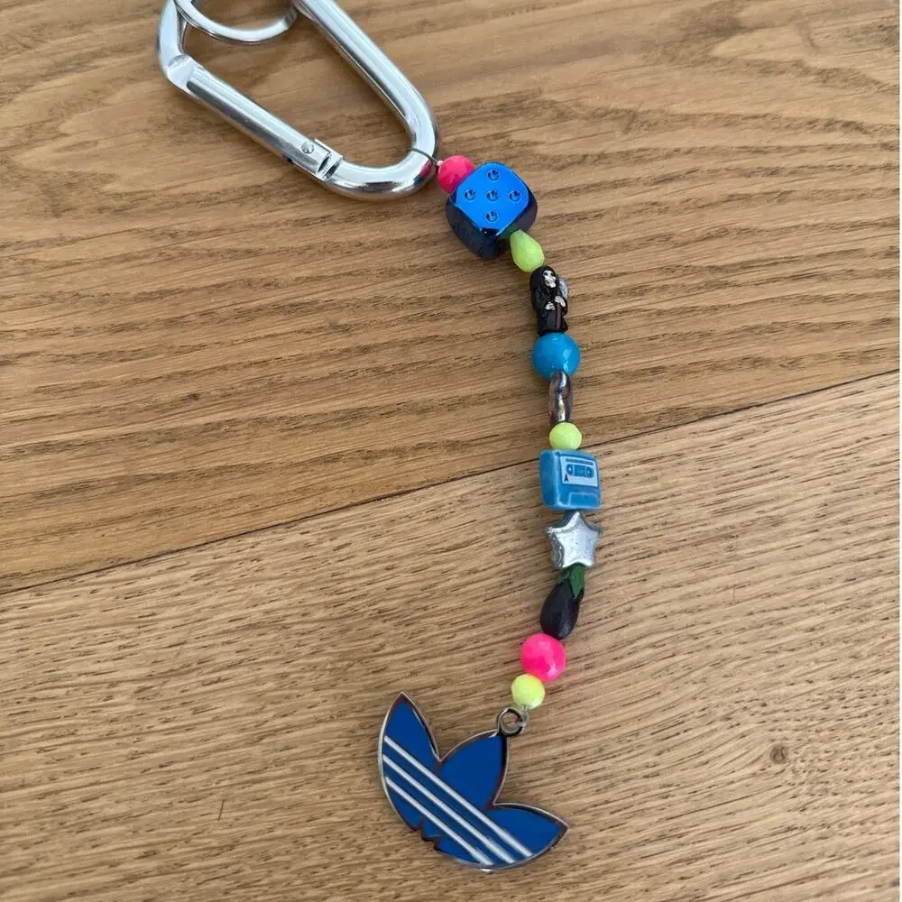 Adidas x Ian Charms - Custom Pendant Keychain in Silver Multi